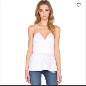 Nicholas White Strap Button Tank Top Size XS/O